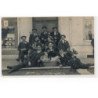 CARTE PHOTO A LOCALISER : conscrits, accordeon - tres bon etat
