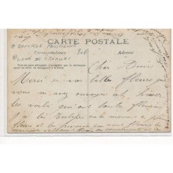 CARTE PHOTO A LOCALISER : banlieue parisienne, ligne de tramway, cafe - tres bon etat