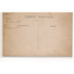 CARTE PHOTO A LOCALISER : paris(?) cuisinier, restaurant - tres bon etat