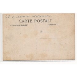 CARTE PHOTO A LOCALISER : scene de vendanges - tres bon etat