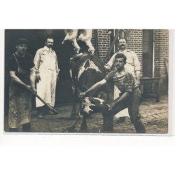 CARTE PHOTO A LOCALISER : paris(?) abattoirs la villette? - tres bon etat