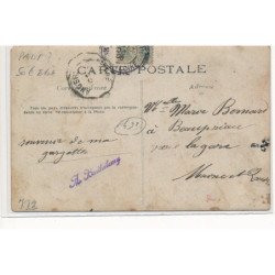 CARTE PHOTO A LOCALISER : paris(?) cafe, apero, vin - etat