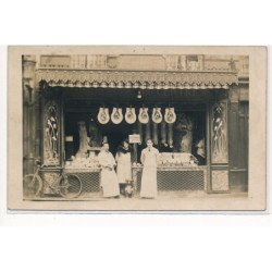 CARTE PHOTO A LOCALISER : boucherie du centre, silbert - tres bon etat
