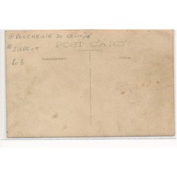 CARTE PHOTO A LOCALISER : boucherie du centre, silbert - tres bon etat