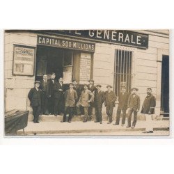 CARTE PHOTO A LOCALISER : banque societe generale, capital 500 millions - tres bon etat