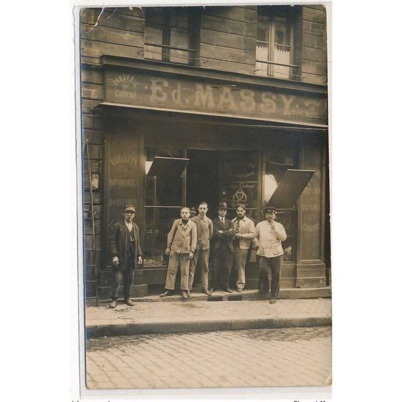 CARTE PHOTO A LOCALISER : fonderie massy, bordeaux(?) - etat