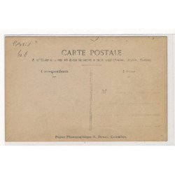 CARTE PHOTO A LOCALISER : paris(?) cafe, apero, vins, chien - tres bon etat