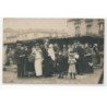 CARTE PHOTO A LOCALISER : marché, banlieu parisienne - tres bon etat