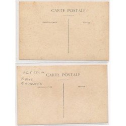 CARTE PHOTO A LOCALISER : fete, automobile 2CPA - tres bon etat