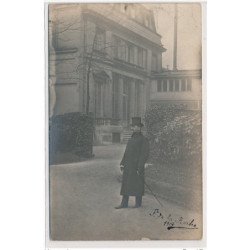CARTE PHOTO A LOCALISER : paris(?) baron de la roche - tres bon etat
