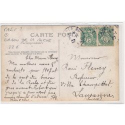 CARTE PHOTO A LOCALISER : paris(?) baron de la roche - tres bon etat