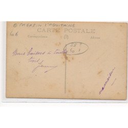 CARTE PHOTO A LOCALISER : magasin l'aquitaine, velo, 33(?) 40(?) - tres bon etat