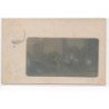 CARTE PHOTO A LOCALISER : cachet de la manche, attelage, pont - etat
