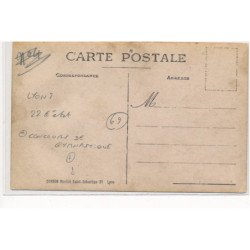 CARTE PHOTO A LOCALISER : lyon(?) concours de gymnastique, corbon montée saint-sebastien 21 - etat