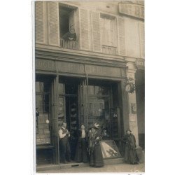 CARTE PHOTO A LOCALISER : paris(?), horlogerie, bijouterie - tres bon etat