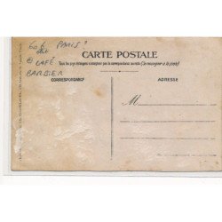 CARTE PHOTO A LOCALISER : paris(?) café barbier - etat