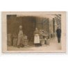 CARTE PHOTO A LOCALISER : paris(?) epicerie - tres bon etat