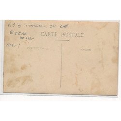 CARTE PHOTO A LOCALISER : interieur e café, biere du lion, paris(?) - tres bon etat