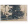 CARTE PHOTO A LOCALISER : amiens(?) attelage, boissons gazeuses - tres bon etat