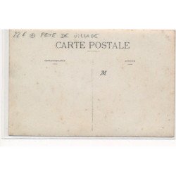 CARTE PHOTO A LOCALISER : fete de village - tres bon etat