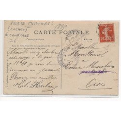 CARTE PHOTO A LOCALISER : pierre perthuis(?) cachet, cavalcade, 89(?) - tres bon etat