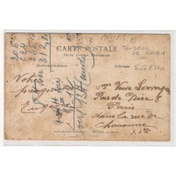 CARTE PHOTO A LOCALISER : paris(?), tondeur de chien - etat