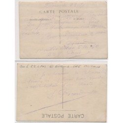 CARTE PHOTO A LOCALISER : 2CPA, buvette cafe militaire - tres bon etat
