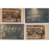 CARTE PHOTO A LOCALISER : 4cpa fabrique de camions - tres bon etat