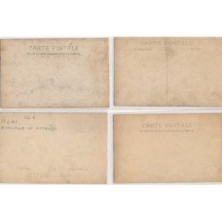 CARTE PHOTO A LOCALISER : 4cpa fabrique de camions - tres bon etat
