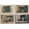 CARTE PHOTO A LOCALISER : paris(?) marechal-ferrand, affiches de cinema (lot de 5CPA) - tres bon etat
