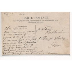 CARTE PHOTO A LOCALISER : paris(?) chevaux, personnages, chien - tres bon etat