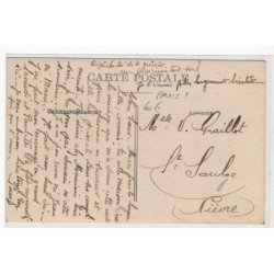 CARTE PHOTO A LOCALISER : paris(?) batiments - tres bon etat