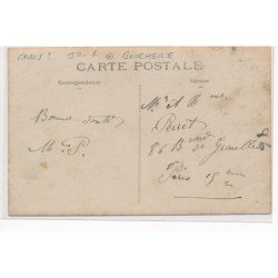 CARTE PHOTO A LOCALISER : paris(?) boucherie - tres bon etat