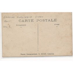 CARTE PHOTO A LOCALISER : garage automobile simon paris(?) - tres bon etat