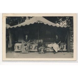 CARTE PHOTO A LOCALISER : marchand de linge ambulant - tres bon etat