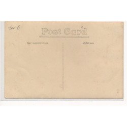 CARTE PHOTO A LOCALISER : menier, epicerie launois mercerie, velo - tres bon etat