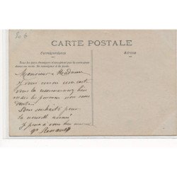 CARTE PHOTO A LOCALISER : renault douville, hotel de la gare correspondant du chemin de fer - tres bon etat