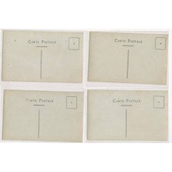 CARTE PHOTO A LOCALISER : emboutissage roucher 5cpa - tres bon etat