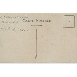 CARTE PHOTO A LOCALISER : emboutissage roucher 5cpa - tres bon etat