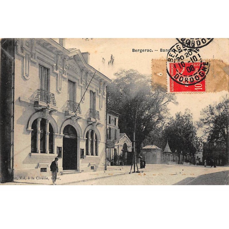 BANQUE DE FRANCE - BERGERAC : banque de france - tres bon etat