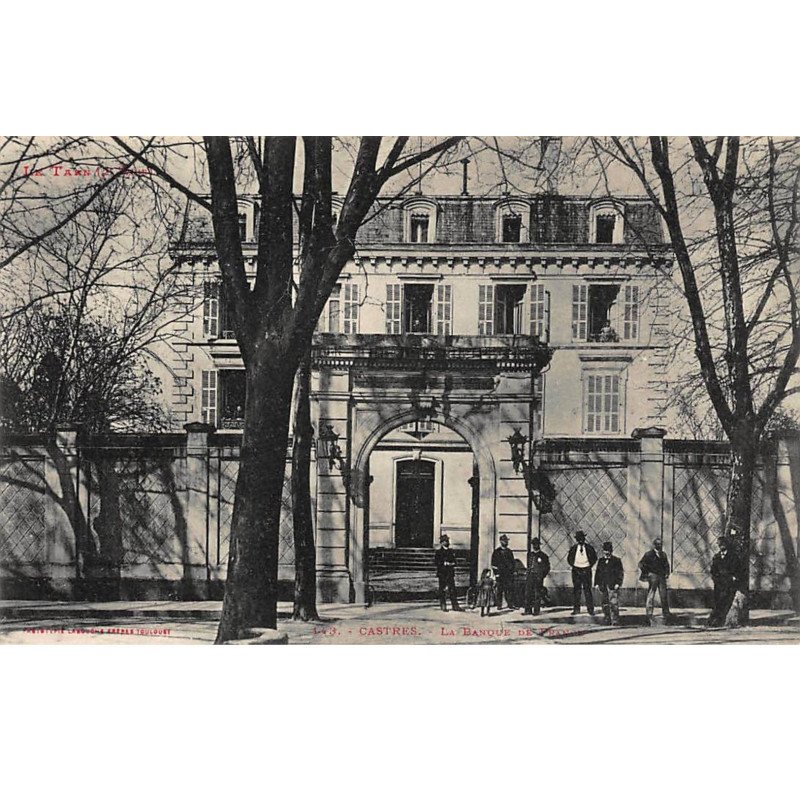 BANQUE DE FRANCE - CASTRES : la banque de france - tres bon etat