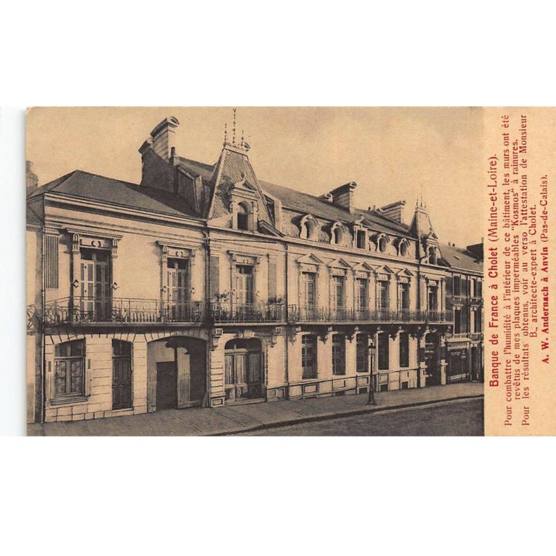 BANQUE DE FRANCE - CHOLET : banque de france - tres bon etat