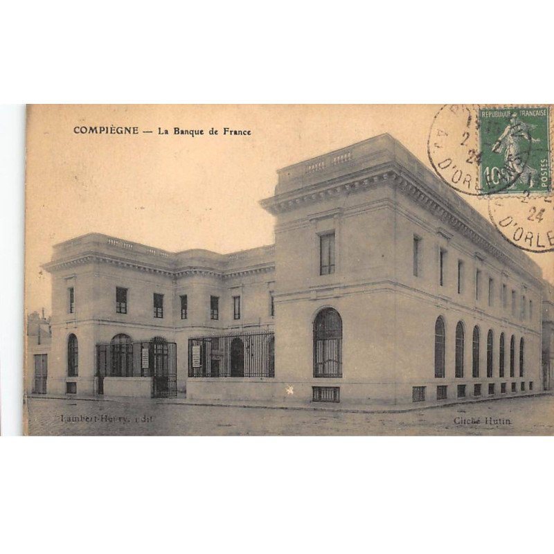 BANQUE DE FRANCE - COMPIEGNE : la banque de france - tres bon etat