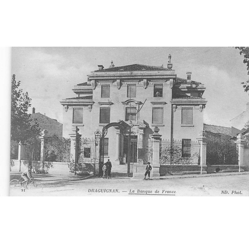 BANQUE DE FRANCE : DRAGUIGNAN : la banque de france - tres bon etat