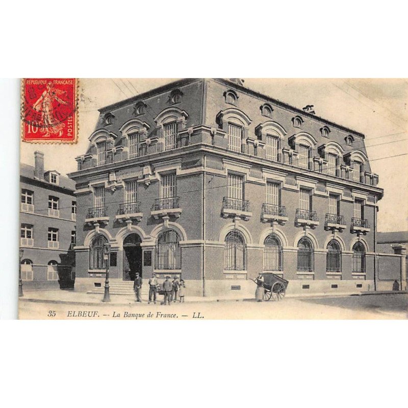 BANQUE DE FRANCE - ELBEUF : la banque de france - tres bon etat
