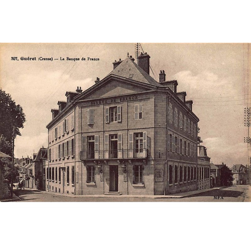 BANQUE DE FRANCE - GUERET : la banque de france - tres bon etat