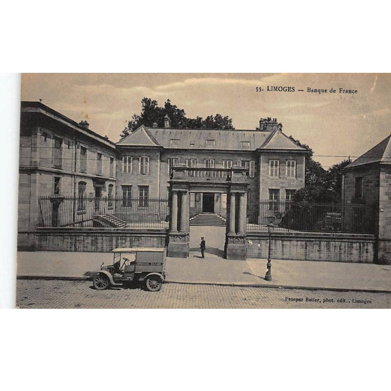 BANQUE DE FRANCE - LIMOGES : banque de france - tres bon etat