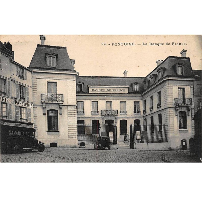 BANQUE DE FRANCE - PONTOISE : la banque de france - tres bon etat