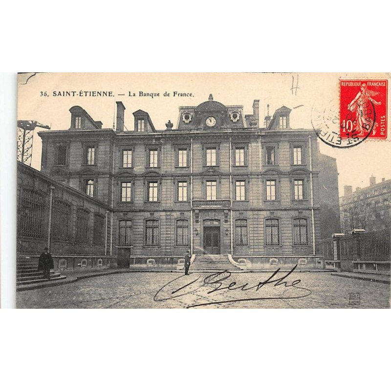 BANQUE DE FRANCE - SAINT-ETIENNE - tres bon etat