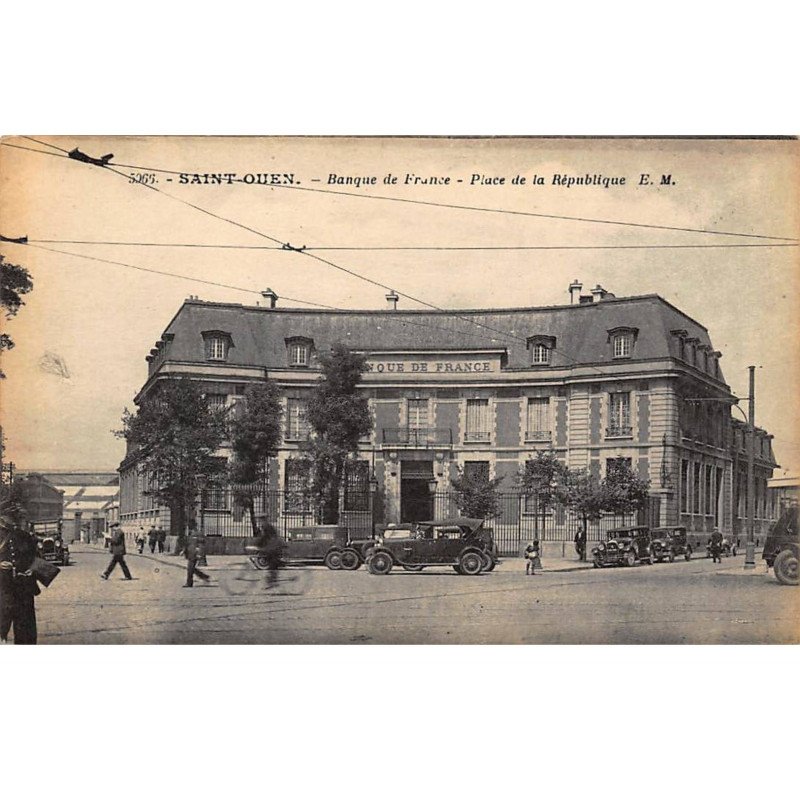 BANQUE DE FRANCE - SAINT-OUEN : place de la republique - tres bon etat